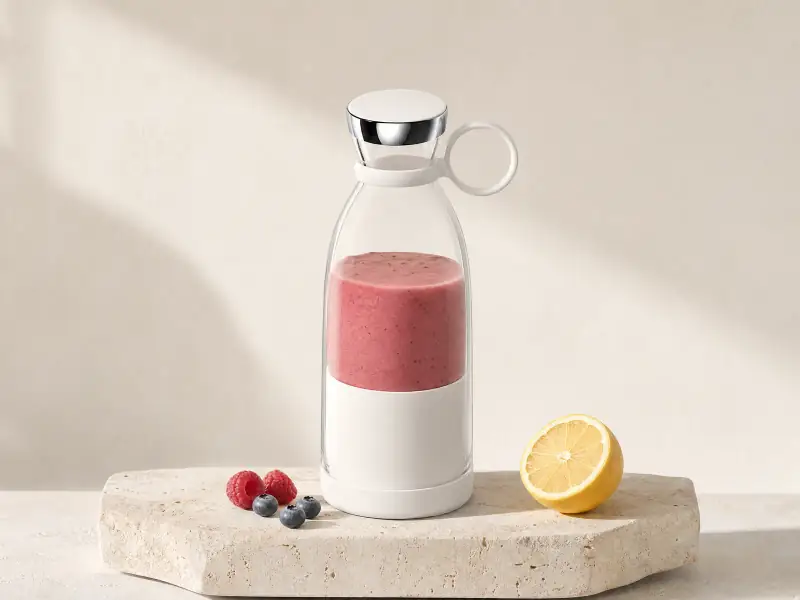 Smoothie-Mixer to go in Weiß